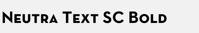 Neutra Text SC Bold